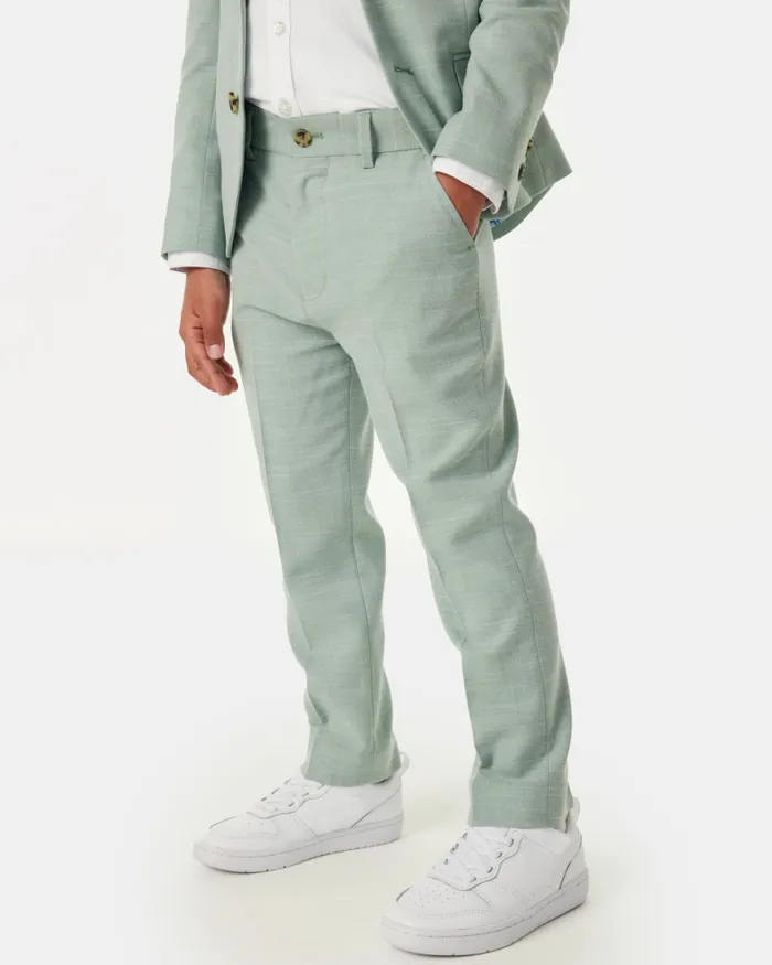 Kids ANGHEL 8211 Marled Pleated Suit Trousers Green Ted Baker Older Boys Kids ANGHEL 8211 Marled Pleated Suit Trousers Green Ted Baker Older Boys