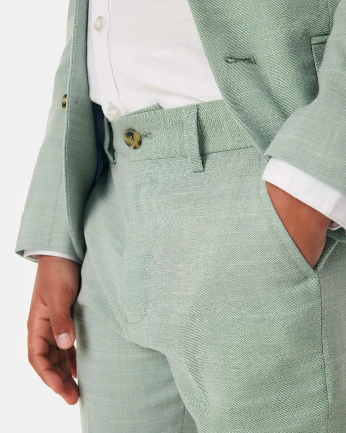 Kids ANGHEL 8211 Marled Pleated Suit Trousers Green Ted Baker Older Boys Kids ANGHEL 8211 Marled Pleated Suit Trousers Green Ted Baker Older Boys
