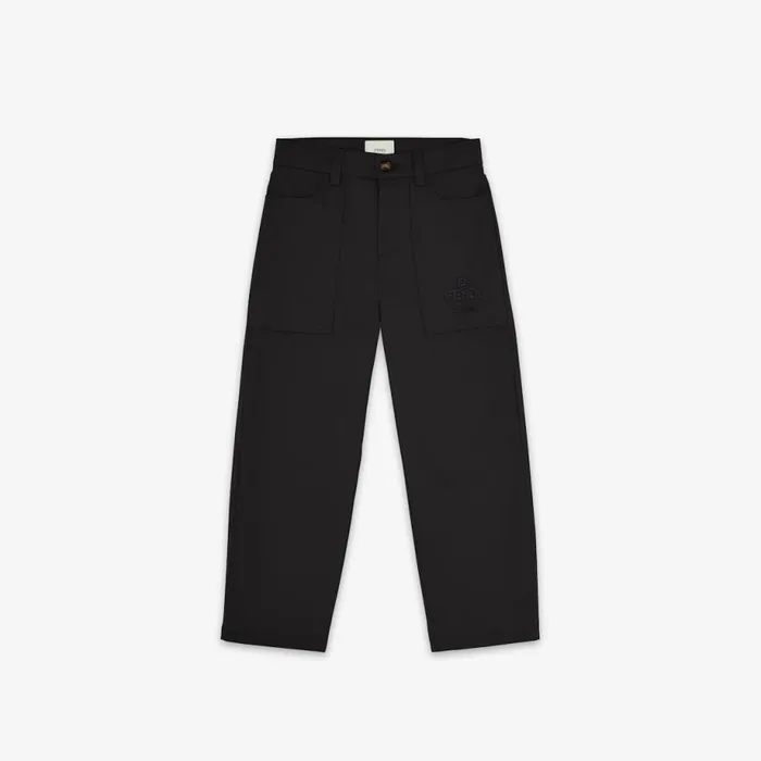 Kids Beige Gabardine Junior Trousers Beige Fendi Ready To Wear