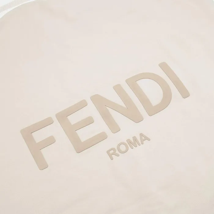 Kids Beige Jersey Fendi Roma Blanket Beige Fendi Baby Boy