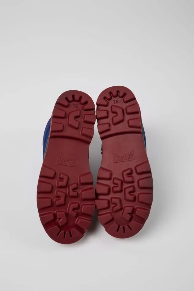 Kids Camper Boots Brutus GORETEX Blue Leather And Textile Boots Kids Camper Boots Brutus GORETEX Blue Leather And Textile Boots