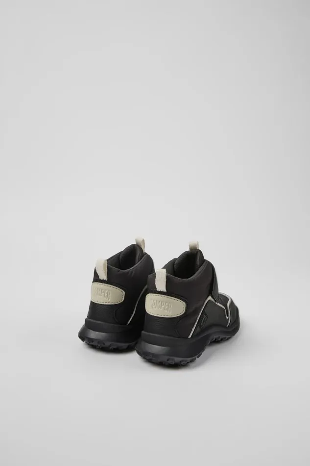 Kids Camper Boots CRCLR Black Textile And Leather Ankle Boots For Kids Kids Camper Boots CRCLR Black Textile And Leather Ankle Boots For Kids
