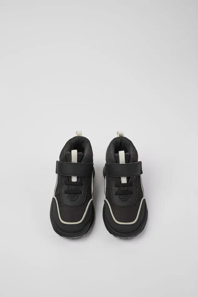 Kids Camper Boots CRCLR Black Textile And Leather Ankle Boots For Kids Kids Camper Boots CRCLR Black Textile And Leather Ankle Boots For Kids