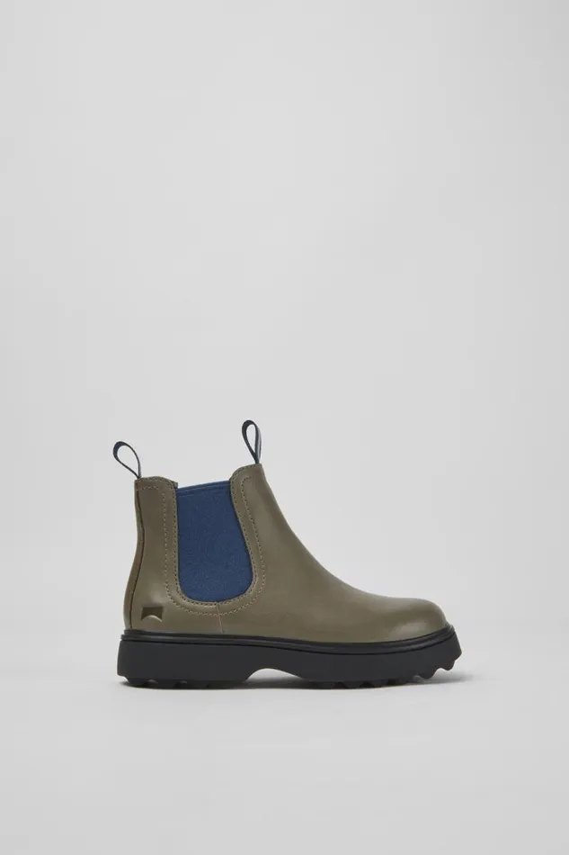 Kids Camper Boots Norte Gray And Blue Ankle Boots Kids Camper Boots Norte Gray And Blue Ankle Boots
