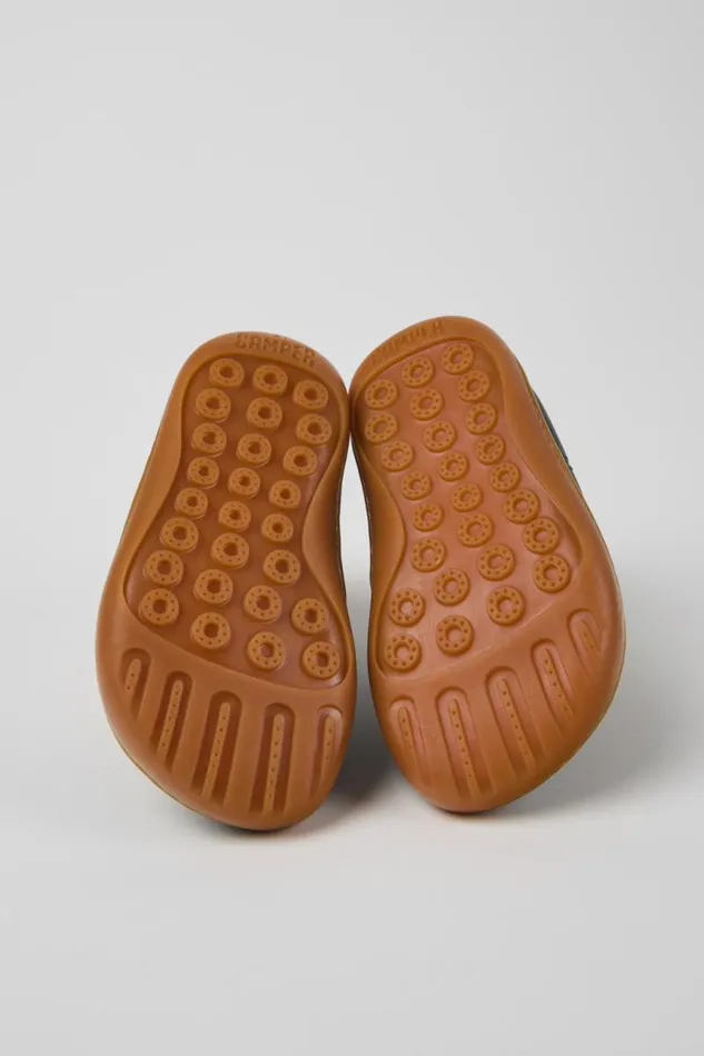 Kids Camper Boots Peu Green Leather Boots For Kids Kids Camper Boots Peu Green Leather Boots For Kids