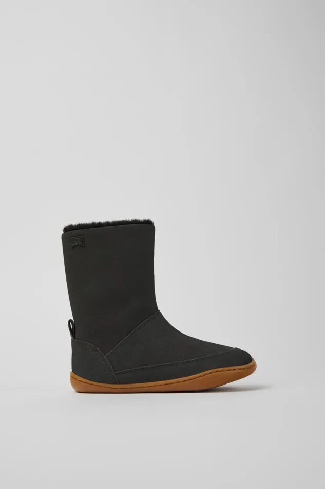 Kids Camper Boots Peu Grey Nubuck And Leather Boots For Kids Kids Camper Boots Peu Grey Nubuck And Leather Boots For Kids