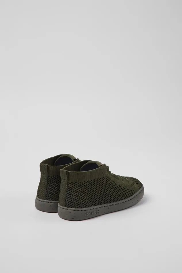 Kids Camper Boots Peu Touring Green Textile Ankle Boots For Kids Kids Camper Boots Peu Touring Green Textile Ankle Boots For Kids