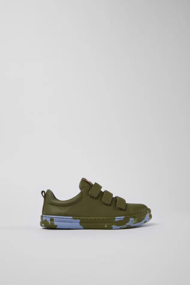 Kids Camper Sneakers Runner Green Leather Sneaker Kids Camper Sneakers Runner Green Leather Sneaker