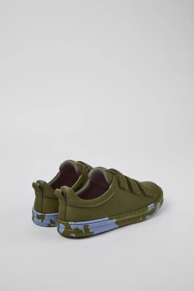 Kids Camper Sneakers Runner Green Leather Sneaker Kids Camper Sneakers Runner Green Leather Sneaker