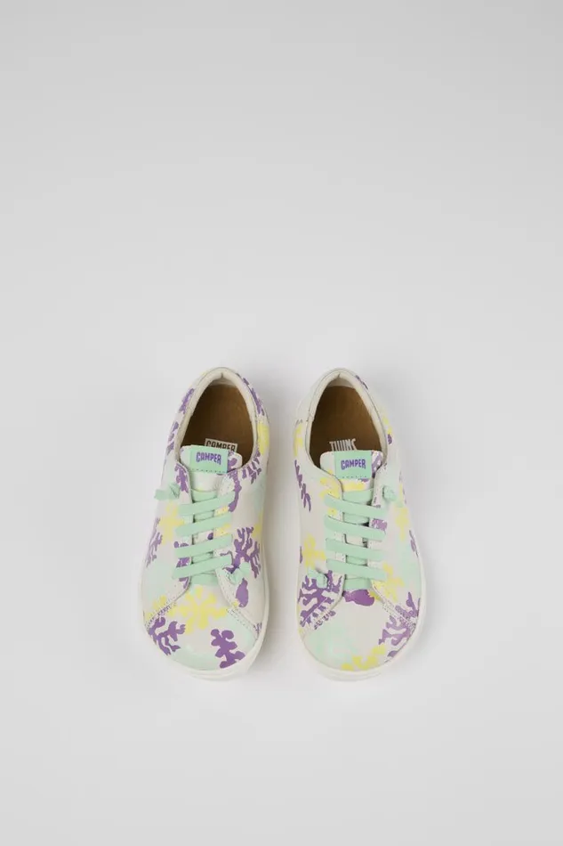 Kids Camper Sneakers Twins Multicolored Leather Slipon Kids Camper Sneakers Twins Multicolored Leather Slipon