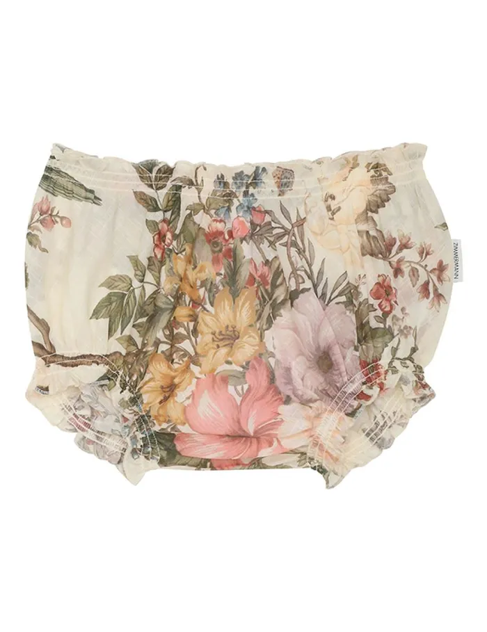 Kids Clothing Zimmermann Waverly Bloomer Cream Floral