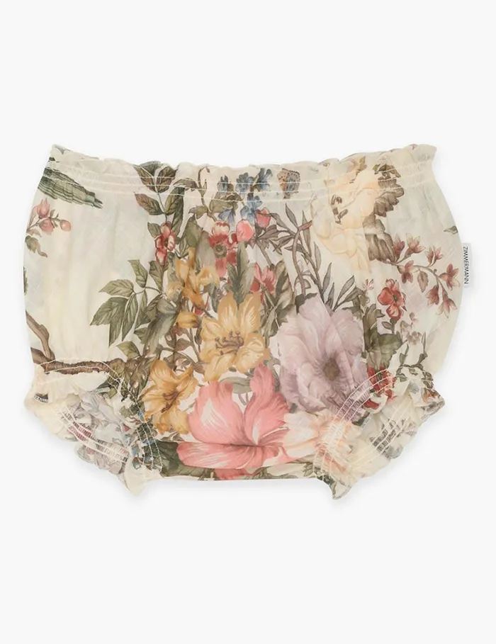 Kids Clothing Zimmermann Waverly Bloomer Cream Floral