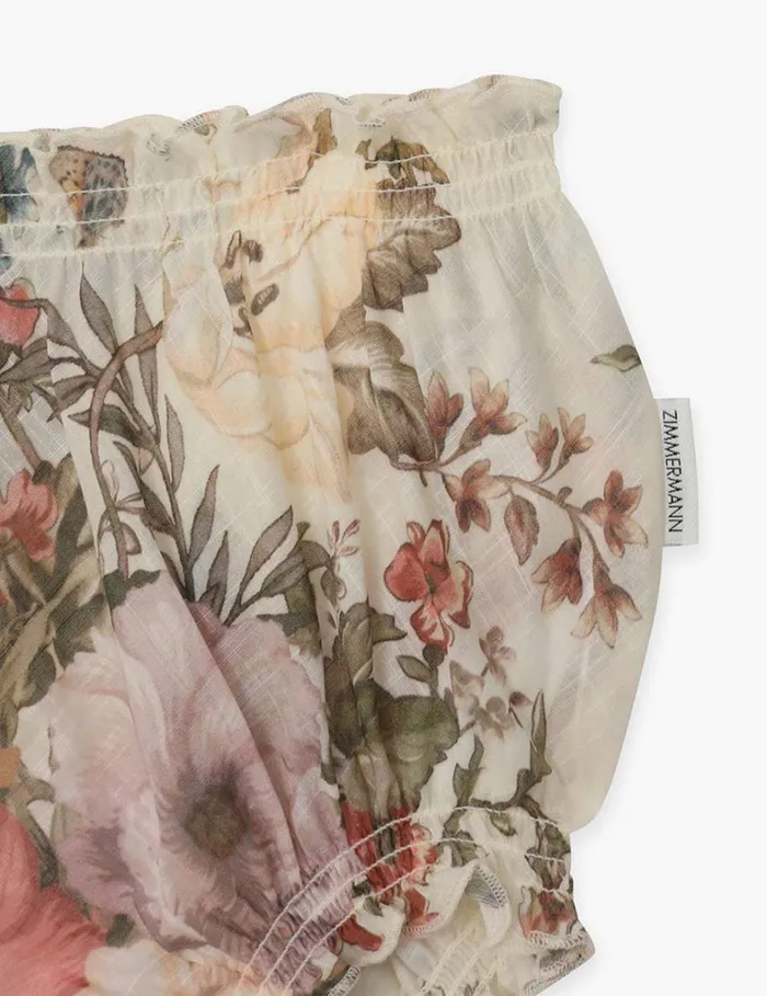 Kids Clothing Zimmermann Waverly Bloomer Cream Floral
