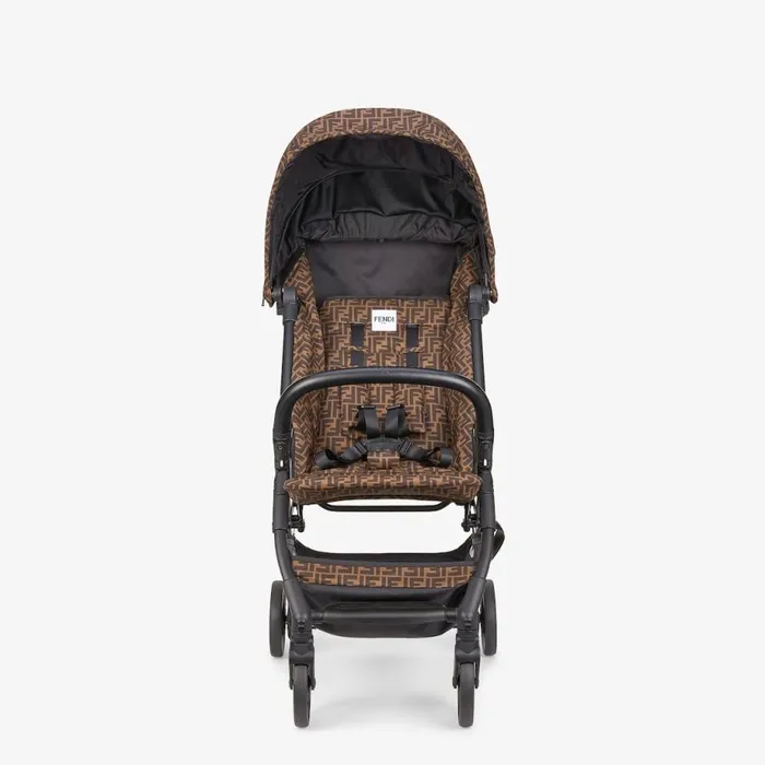 Kids Ff Logo Fabric Pushchair Fendi Strollers and Accessories