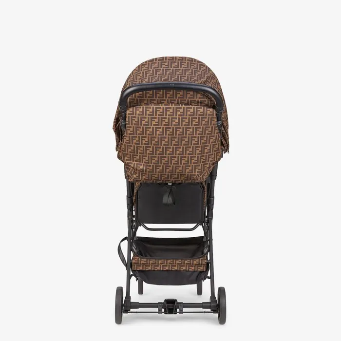 Kids Ff Logo Fabric Pushchair Fendi Strollers and Accessories