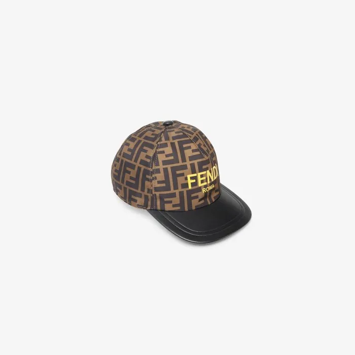 Kids Ff Nylon Hat With Fendi Roma Multicolour Fendi Accessories