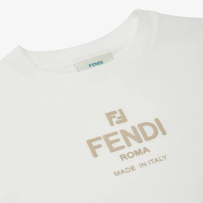Kids Jersey Fendi Roma TShirt White Fendi Ready To Wear