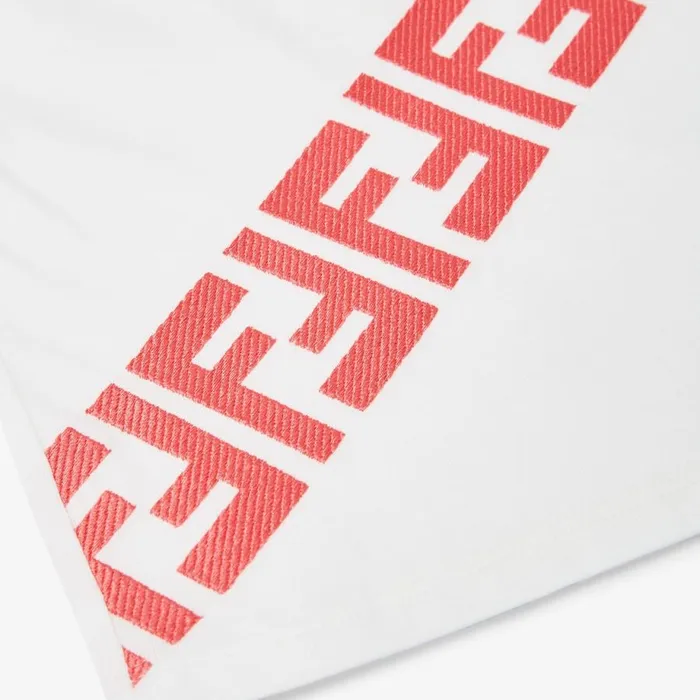 Kids Jersey TShirt With Large Logo White Fendi Baby Girl