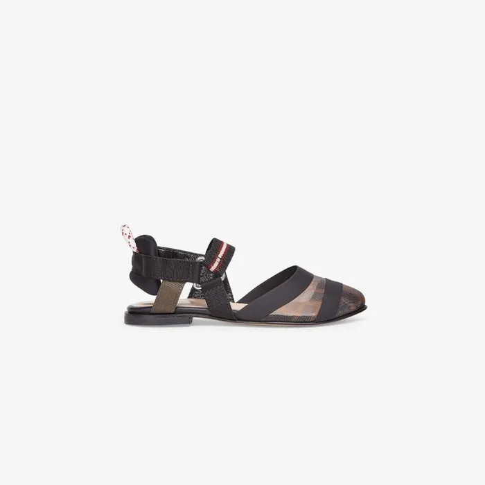 Kids Junior Girl Mesh Ballerinas Fendi Shoes