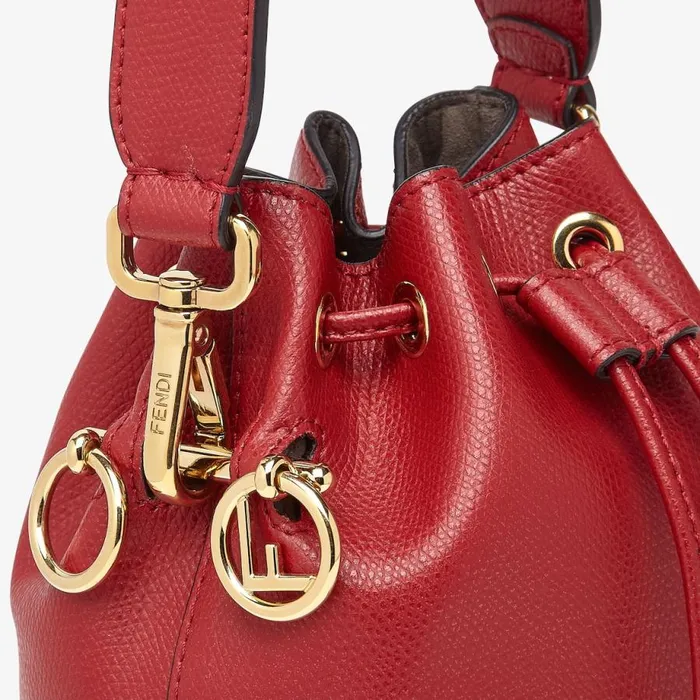 Kids Mini Mon Tresor With Fendi Logo Red Fendi Accessories