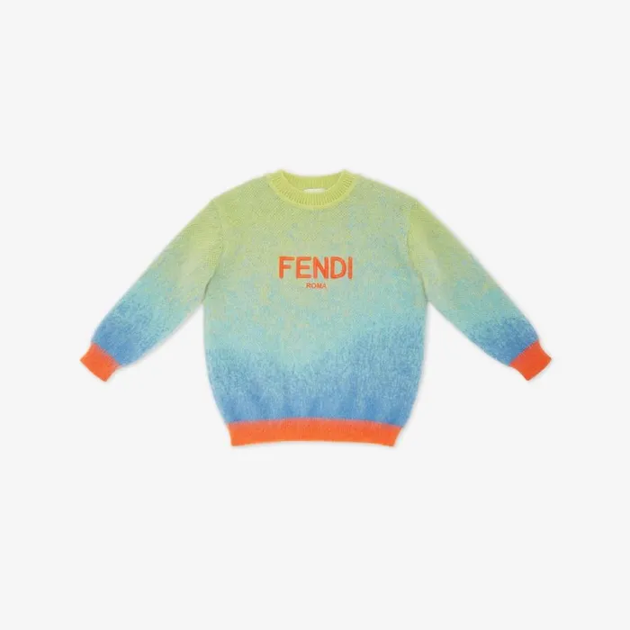 Kids Multicolour Mohair Pullover Multicolour Fendi Ready To Wear