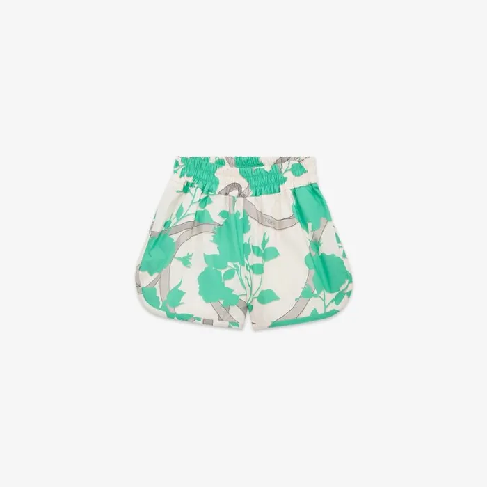 Kids Multicolour Printed Poplin Shorts Multicolour Fendi Ready To Wear
