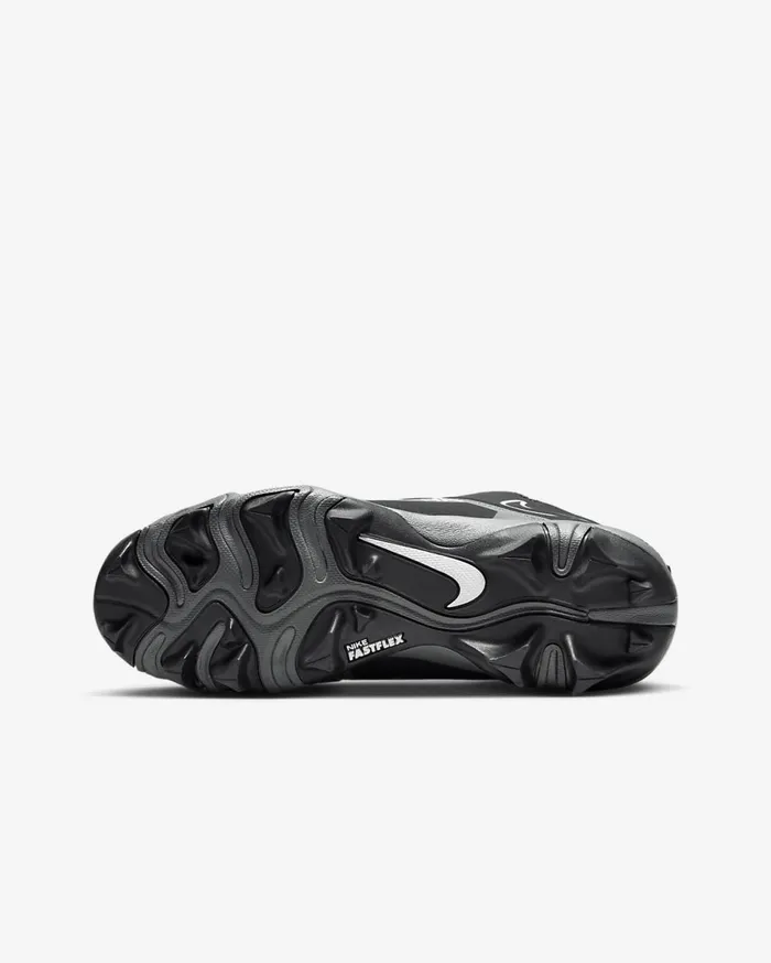 Kids Nike Alpha Menace 3 Shark BlackIron GreyWhite Nike Shoes 70 and Under