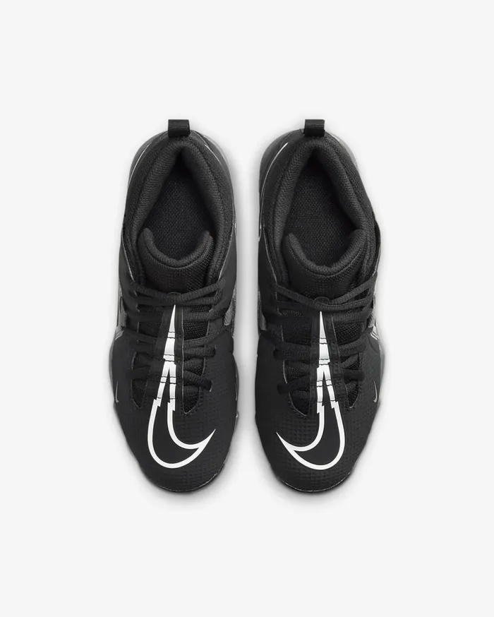 Kids Nike Alpha Menace 3 Shark BlackIron GreyWhite Nike Shoes 70 and Under