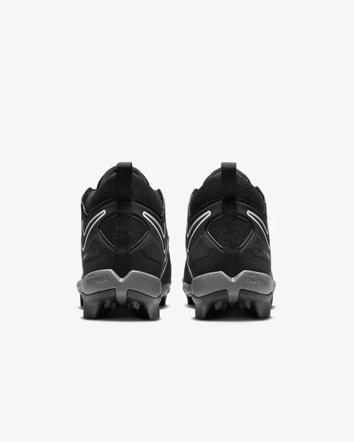 Kids Nike Alpha Menace 3 Shark BlackIron GreyWhite Nike Shoes 70 and Under