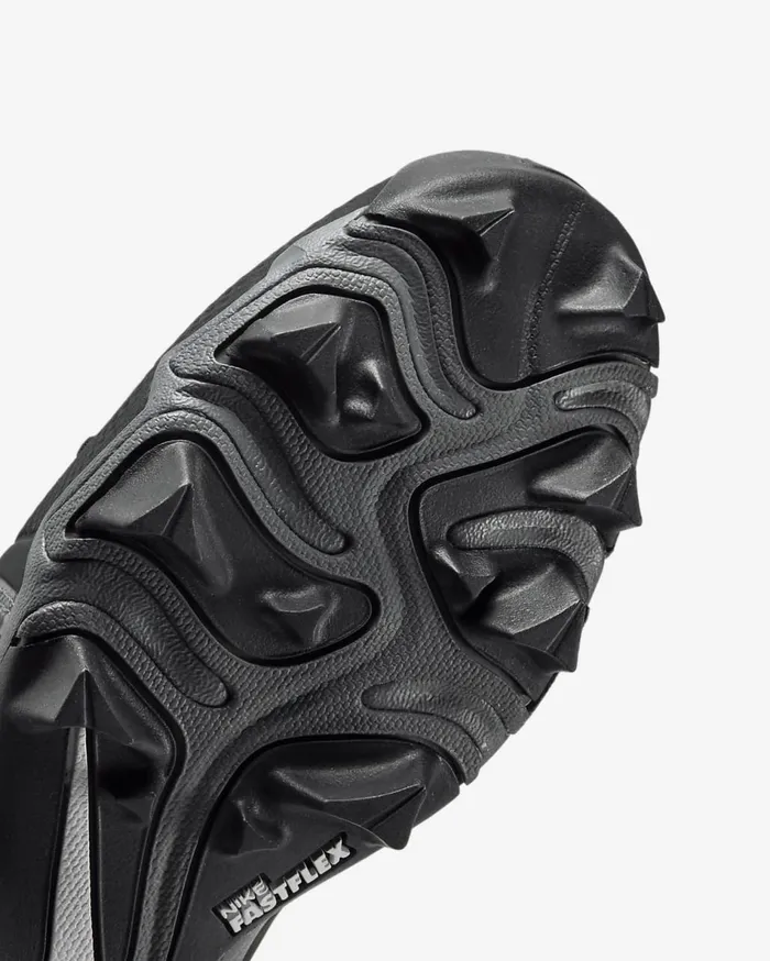 Kids Nike Alpha Menace 3 Shark BlackIron GreyWhite Nike Shoes 70 and Under