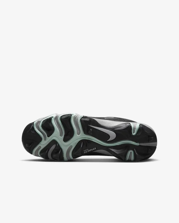 Kids Nike Hyperdiamond 4 Keystone GG BlackDark Smoke GreyWolf GreyWhite Nike Shoes 70 and Under
