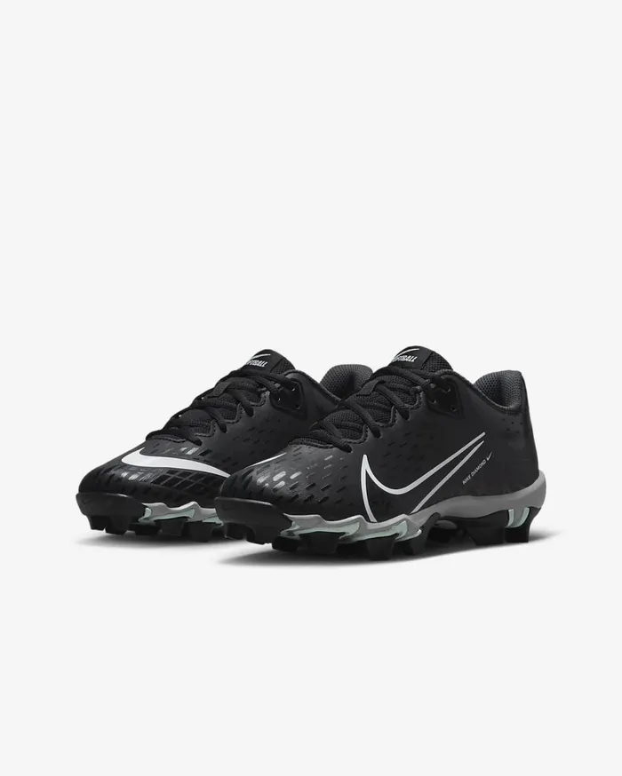 Kids Nike Hyperdiamond 4 Keystone GG BlackDark Smoke GreyWolf GreyWhite Nike Shoes 70 and Under