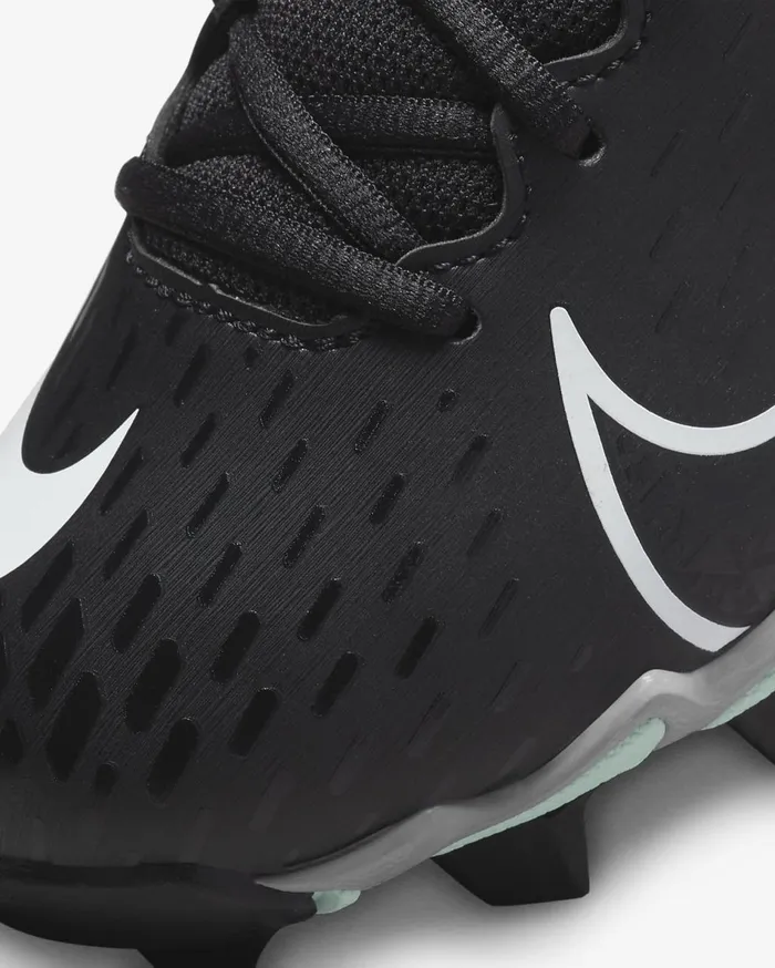 Kids Nike Hyperdiamond 4 Keystone GG BlackDark Smoke GreyWolf GreyWhite Nike Shoes 70 and Under