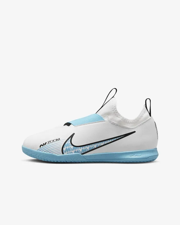 Kids Nike Jr Mercurial Vapor 15 Academy WhitePink BlastBaltic Blue Nike Soccer
