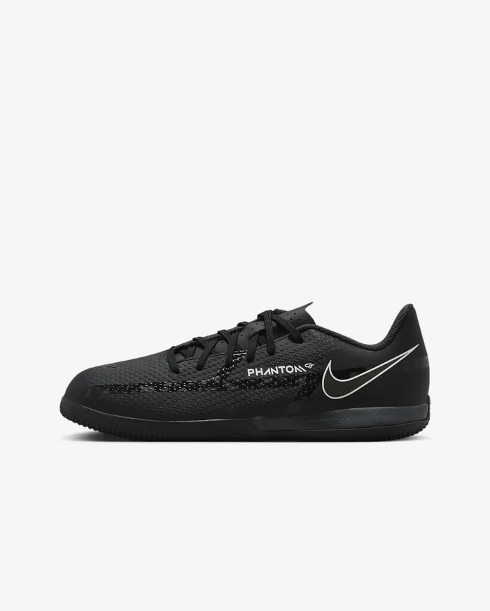 Kids Nike Jr Phantom GT2 Academy IC BlackSummit WhiteBright CrimsonDark Smoke Grey Nike Soccer