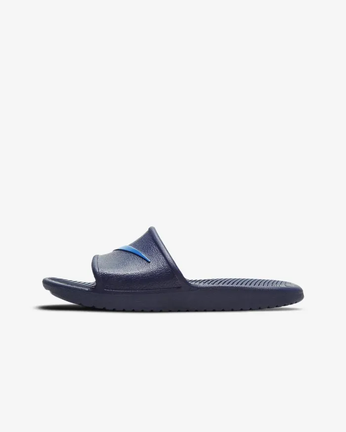 Kids Nike Kawa Shower Midnight NavyLaser Blue Nike Shoes 70 and Under