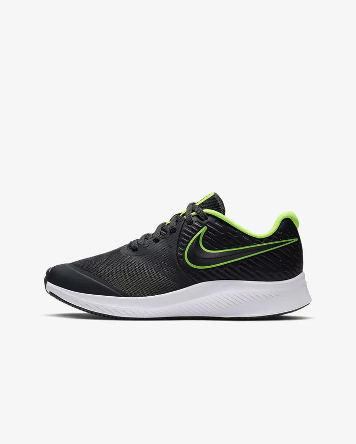 Kids Nike Star Runner 2 AnthraciteWhiteElectric Green Nike Running