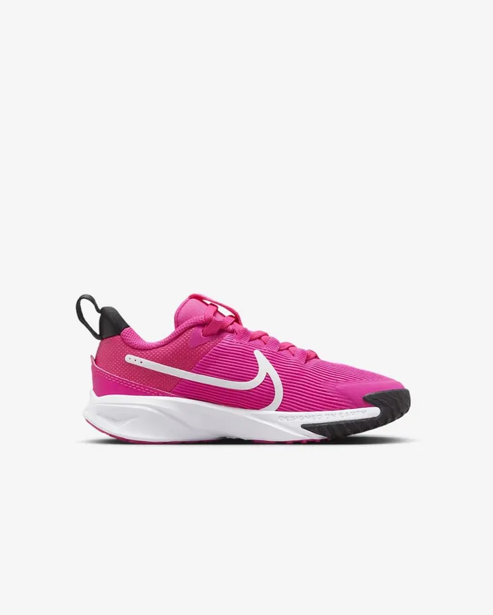 Kids Nike Star Runner 4 Fierce PinkBlackPlayful PinkWhite Nike Running