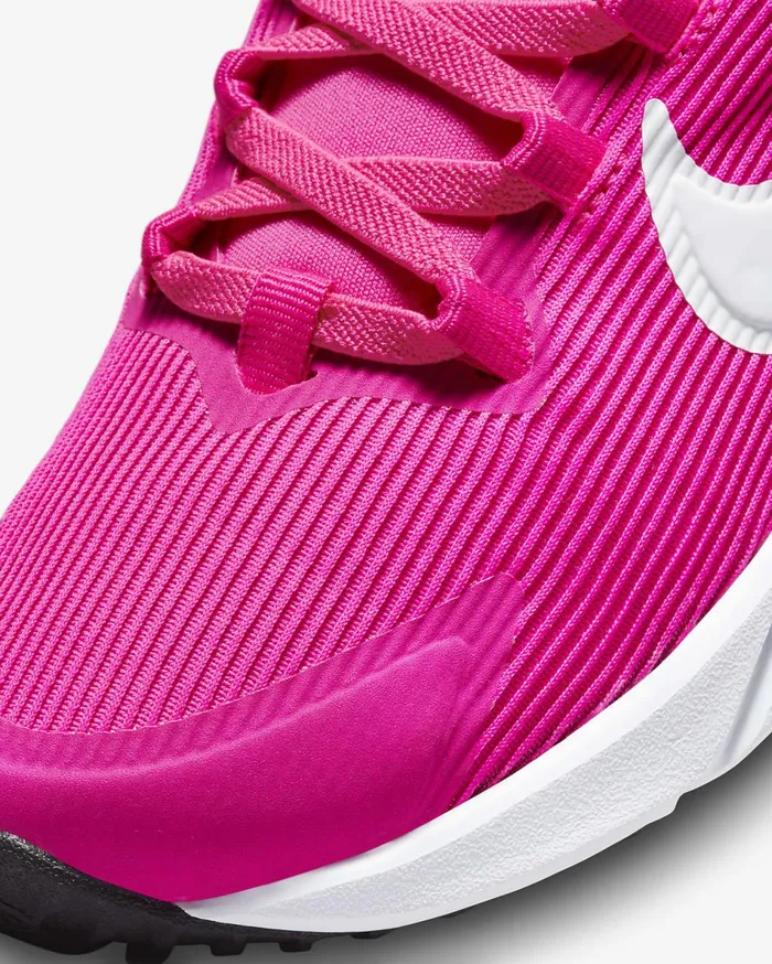 Kids Nike Star Runner 4 Fierce PinkBlackPlayful PinkWhite Nike Running