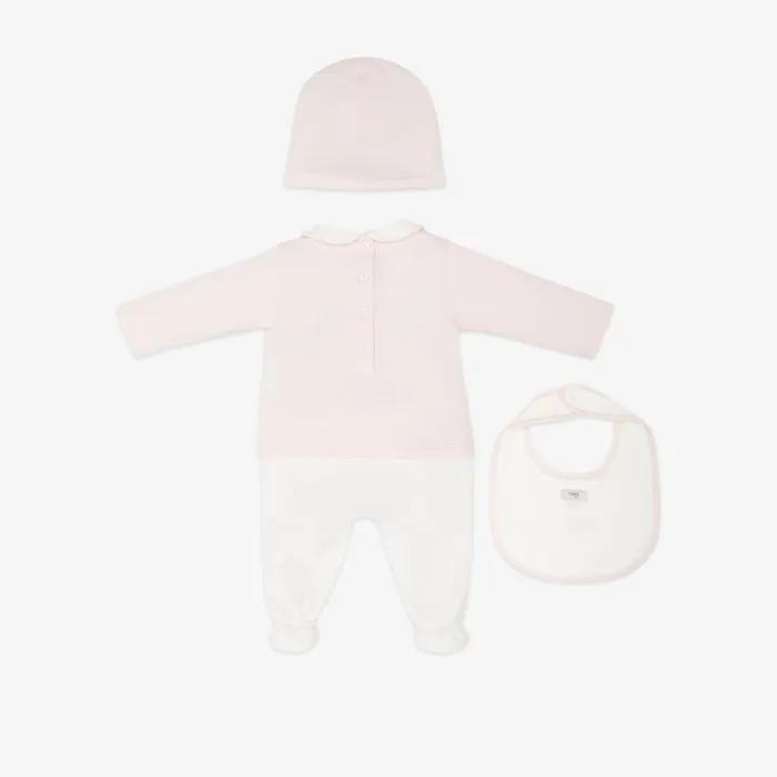 Kids Pink Jersey Fendi Roma Kit Pink Fendi Baby Boy