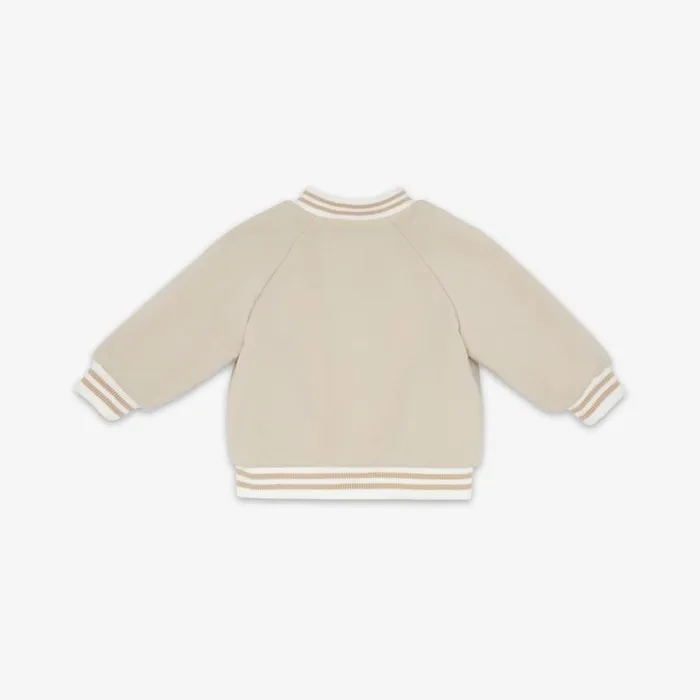 Kids Reversible Multicolour Poplin And Jersey Fleece Baby Bomber Jacket Multicolour Fendi Baby Girl