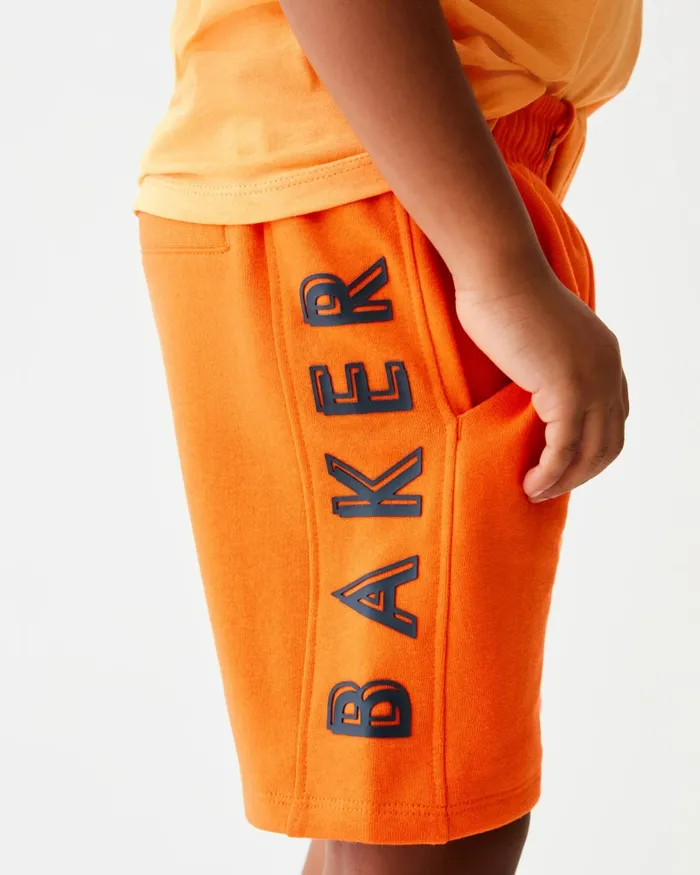 Kids RUSHMER 8211 Branded Cotton TShirt And Shorts Set Orange Ted Baker Sets and Outfits Kids RUSHMER 8211 Branded Cotton TShirt And Shorts Set Orange Ted Baker Sets and Outfits