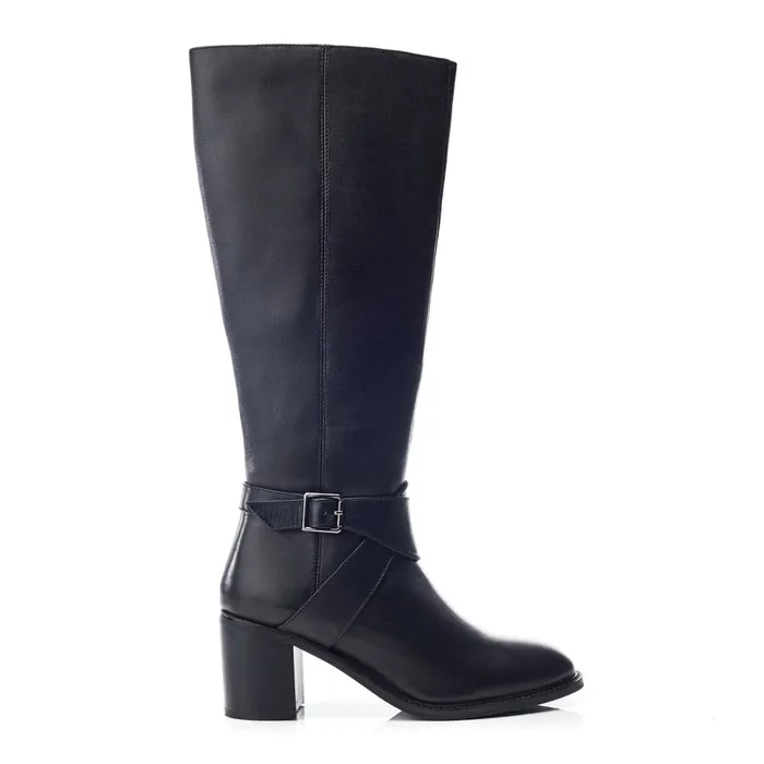 Knee High Boots Women Moda In Pelle Bsoleful BLonsdale Black Leather