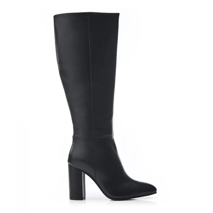 Knee High Boots Women Moda In Pelle Bsoleful BPepe Black Leather