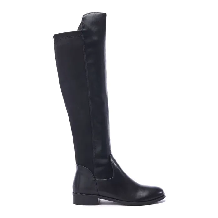 Knee High Boots Women Moda In Pelle Solenne Black Porvair