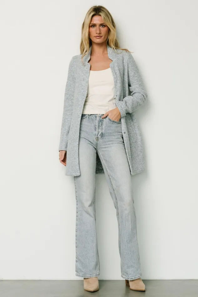 Knoll Notch Jacket Heather Light Blue Women Baltic Born Outerwear