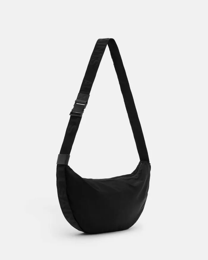 Koy Recycled Crossbody Sling Bag Black Men AllSaints Bags and Wallets