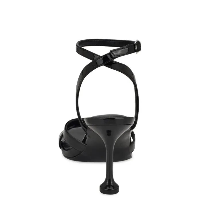 Kuane Ankle Strap Sandals Black Women Nine West Mid Heels Kuane Ankle Strap Sandals Black Women Nine West Mid Heels