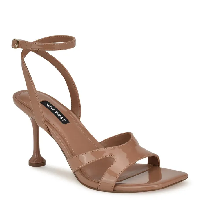 Kuane Ankle Strap Sandals Brown Women Nine West Heeled Kuane Ankle Strap Sandals Brown Women Nine West Heeled