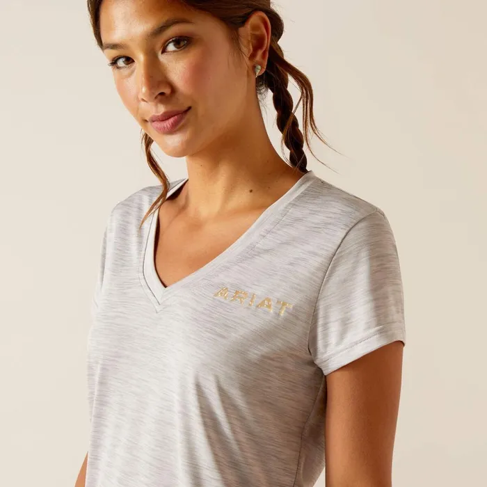 Laguna Logo Top Grey Women Ariat TShirts and Tops Laguna Logo Top Grey Women Ariat TShirts and Tops